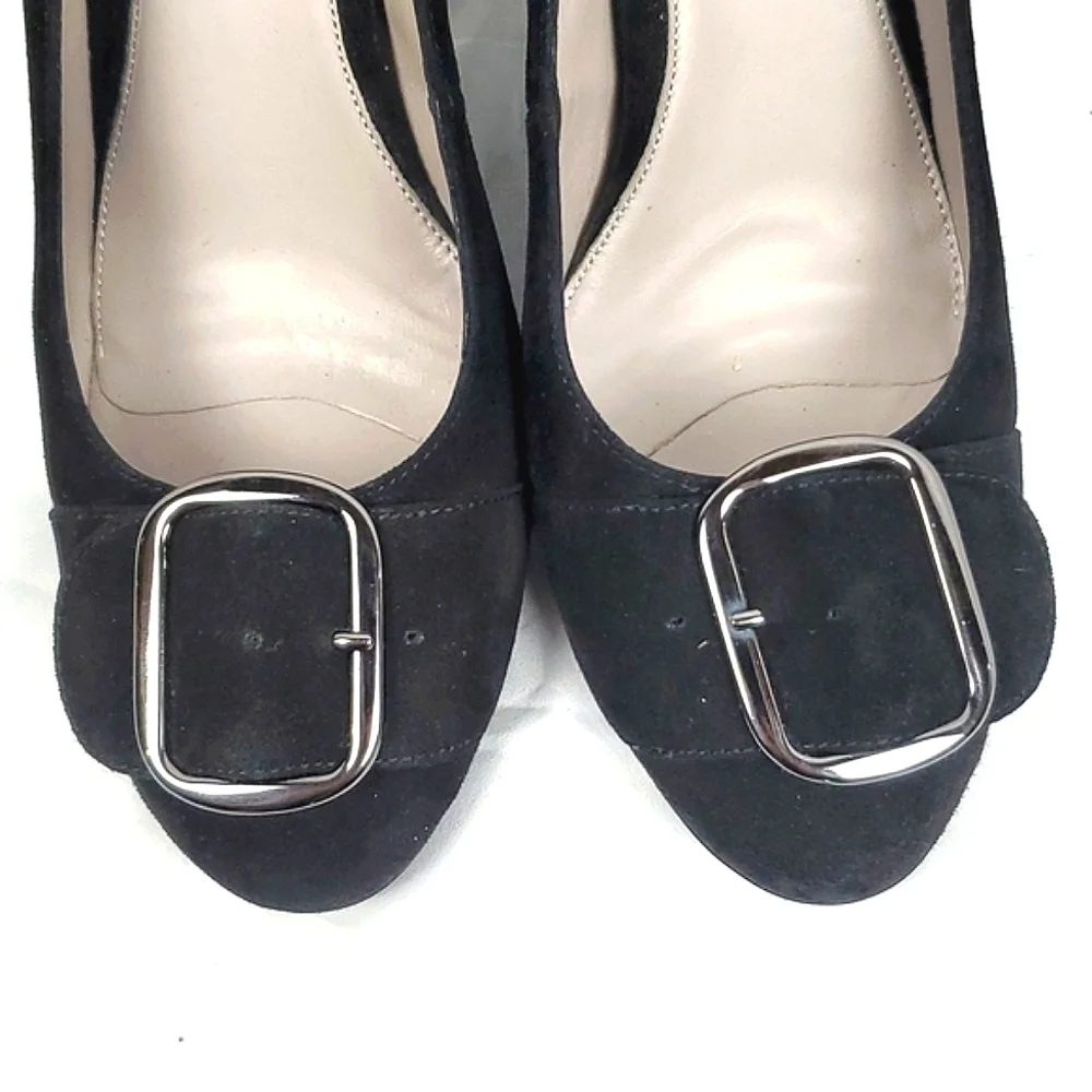 Aquatalia Black Suede Heels‎